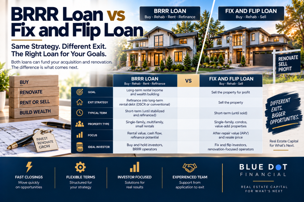 BRRR Loan vs Fix and Flip Loan